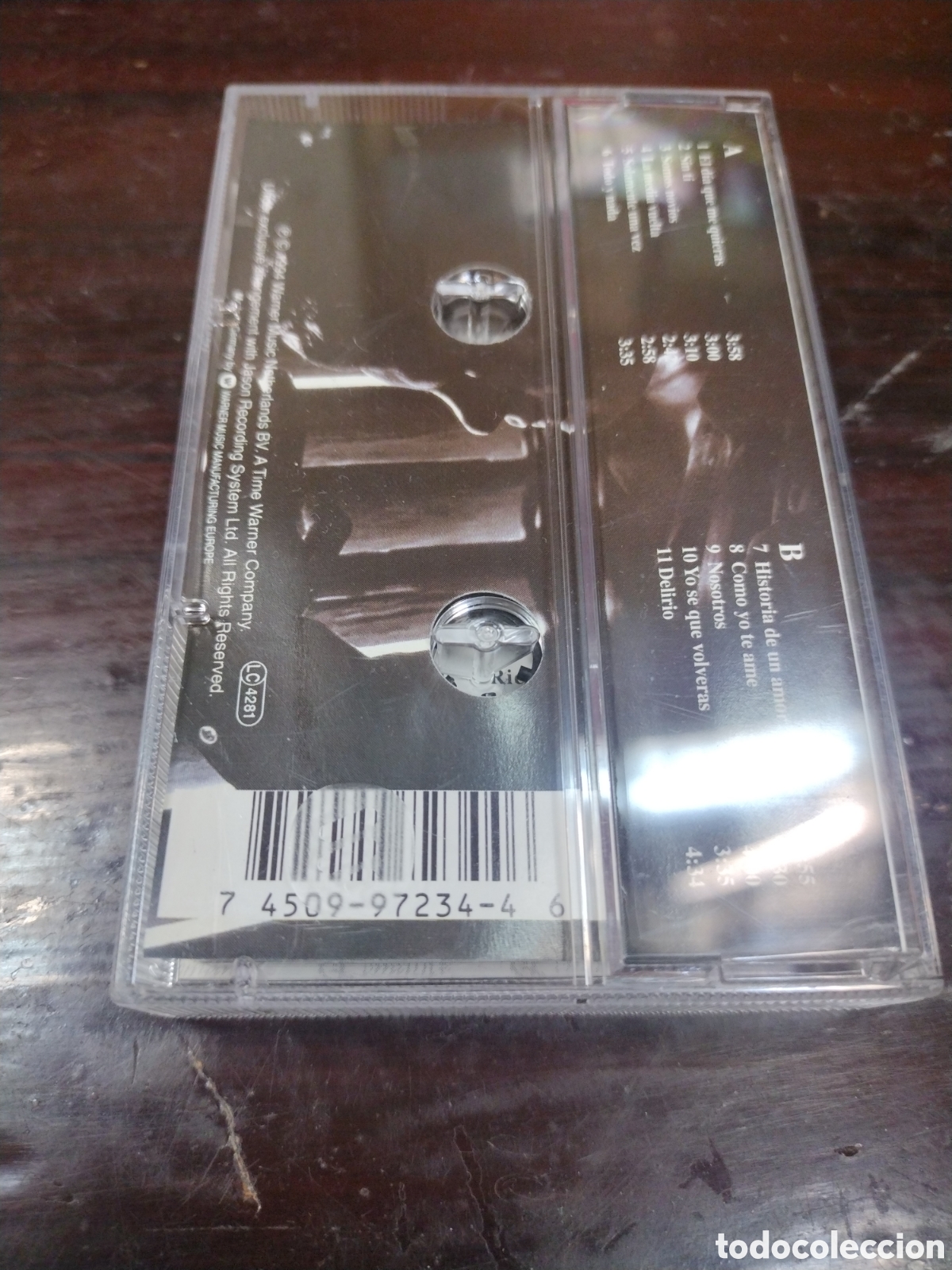 Casetes antiguos: LUIS MIGUEL - SEGUNDO ROMANCE. CASETE - Foto 2