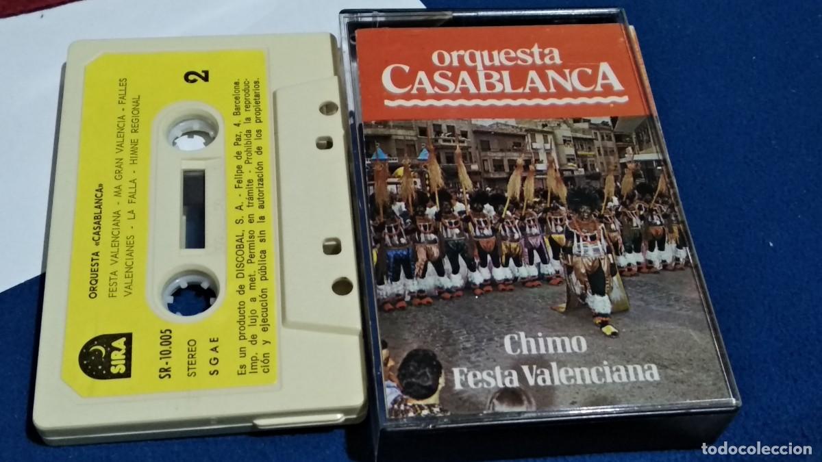 Cassettes Anciennes: ORQUESTA CASABLANCA / CHIMO FESTA VALENCIANA -CASETE CINTA CASSETTE 1980 SIRA - RARA EN CASETE