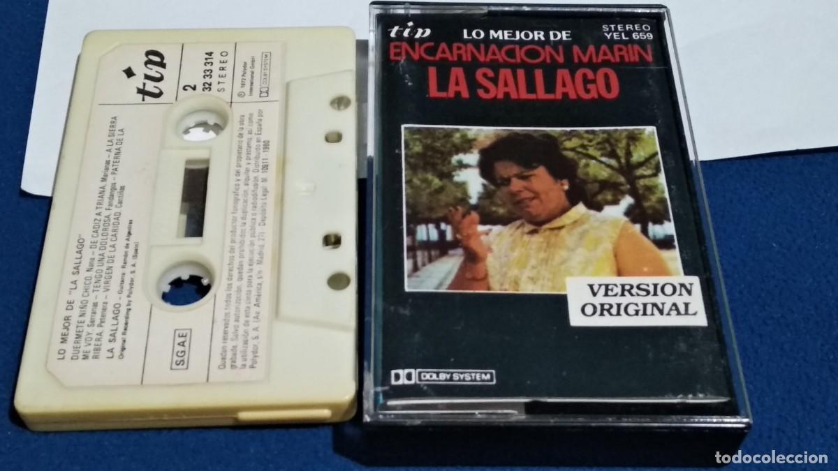 Casetes antiguos: LO MEJOR DE / LA SALLAGO - ENCARNACI&Oacute;N MARIN / LA SALLAGO / FLAMENCO -1972 TIP CASETE CINTA CASSETTE