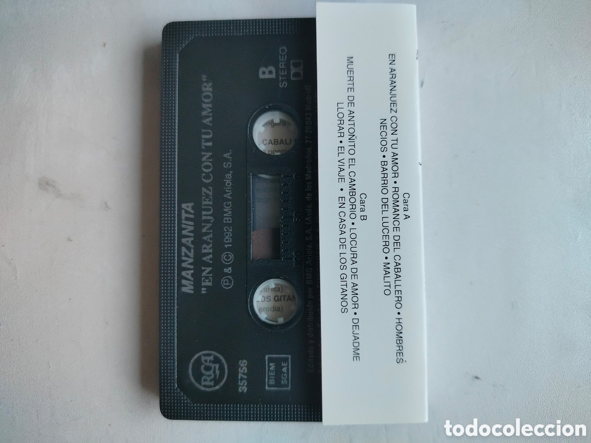 Casetes antiguos: Cassette Manzanita 92 - Foto 2