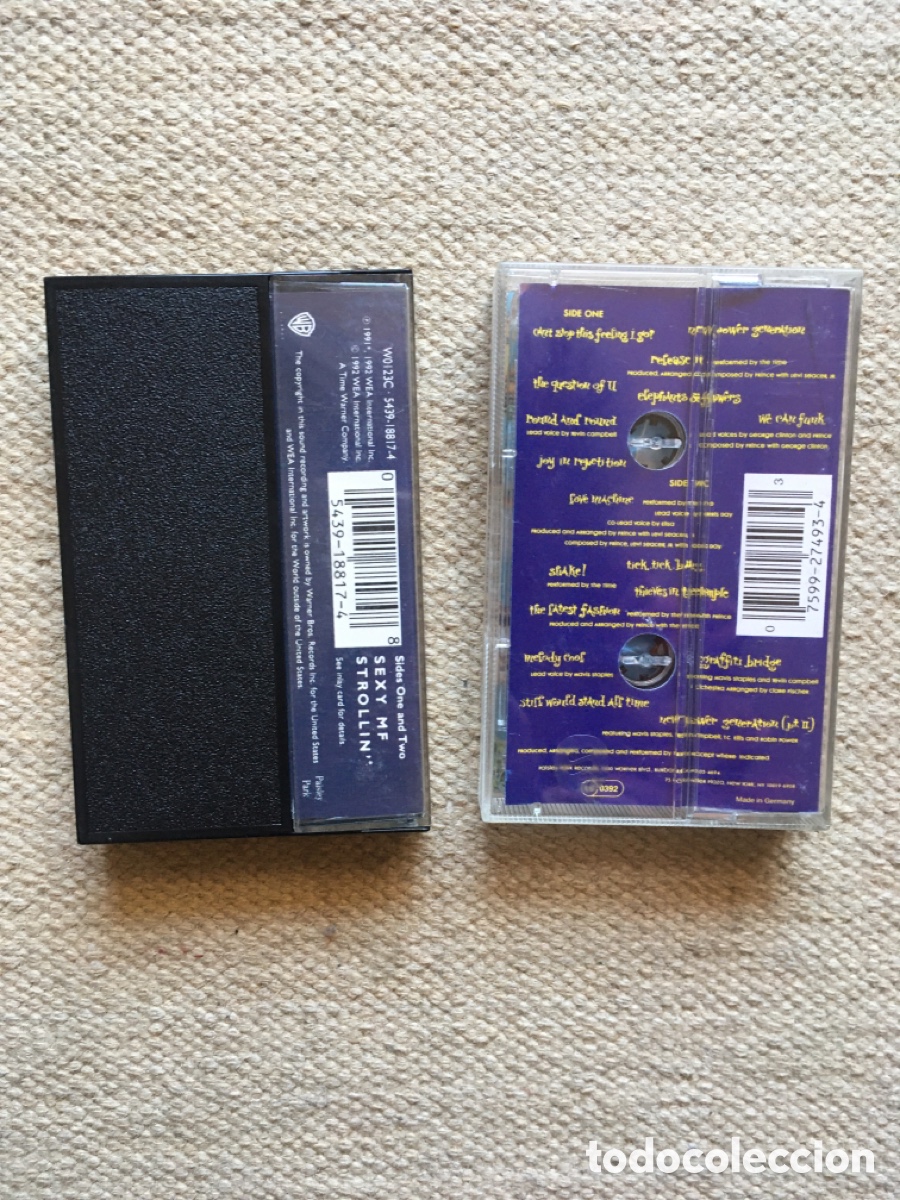 Casetes antiguos: Lote de dos cassettes de Prince - Foto 2