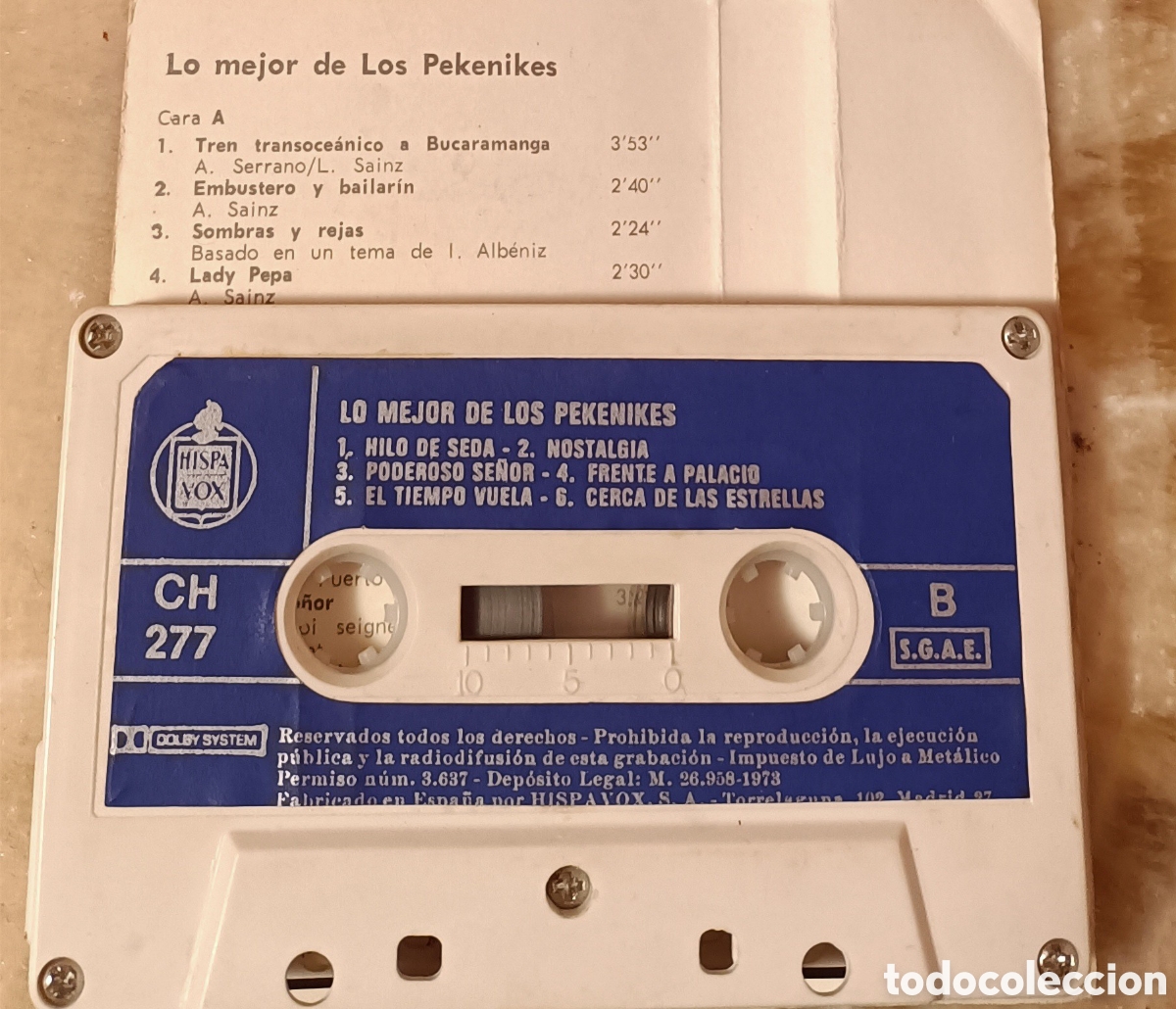 Casetes antiguos: Lo mejor de los Pekenikes - Hispavox - Foto 4