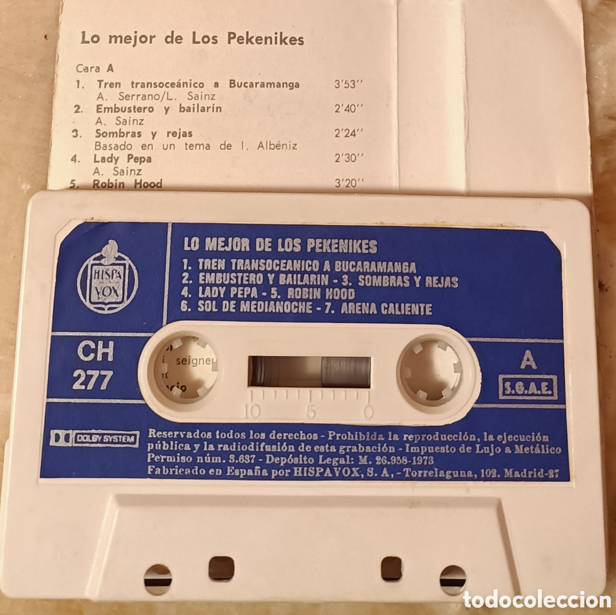 Casetes antiguos: Lo mejor de los Pekenikes - Hispavox - Foto 5