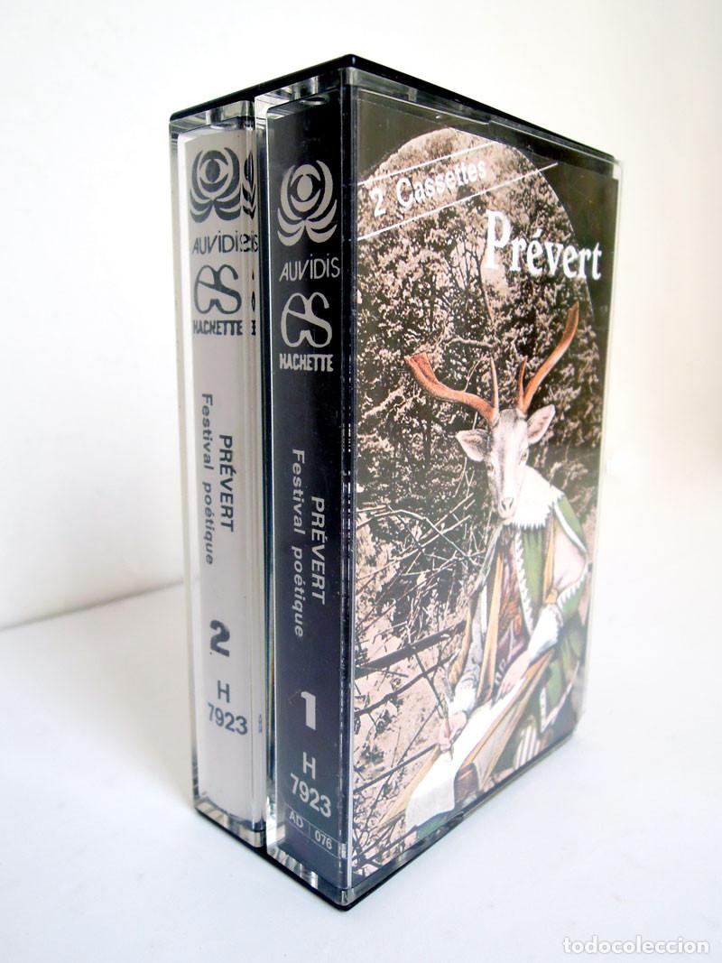 Casetes antiguos: VVAA - Pr&eacute;vert - Festival Po&eacute;tique - 2 Cassettes France 1985 - Auvidis H7923 - EX/EX