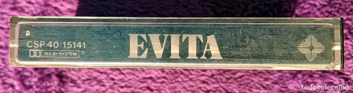 Casetes antiguos: Casete Evita (Versi&oacute;n original en espa&ntilde;ol), 1981. - Foto 2