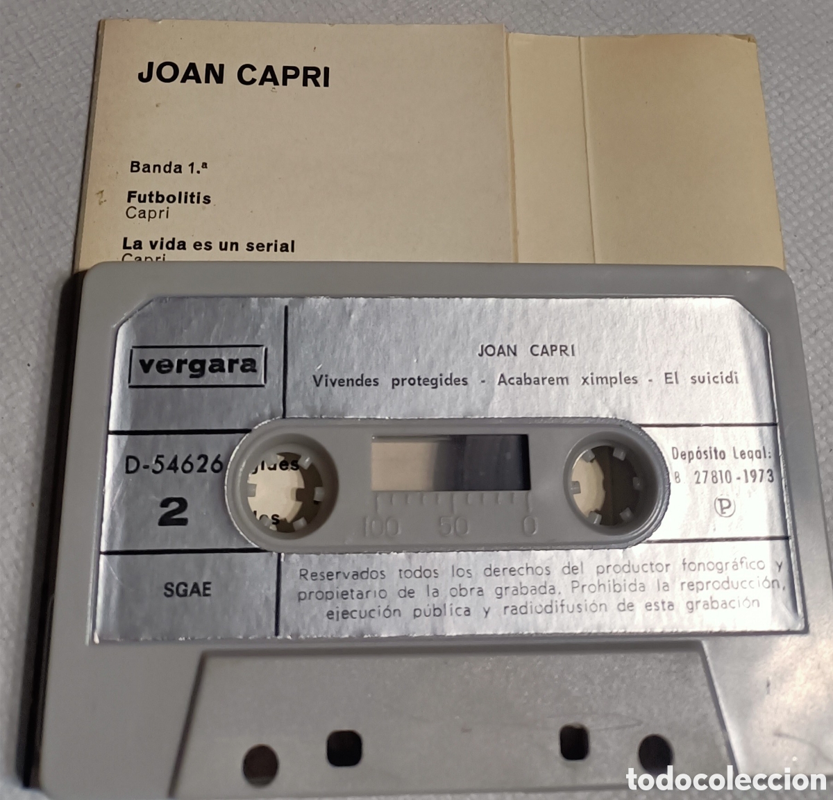 Casetes antiguos: Joan Capri Vergara 1973 - Cassette - Foto 4