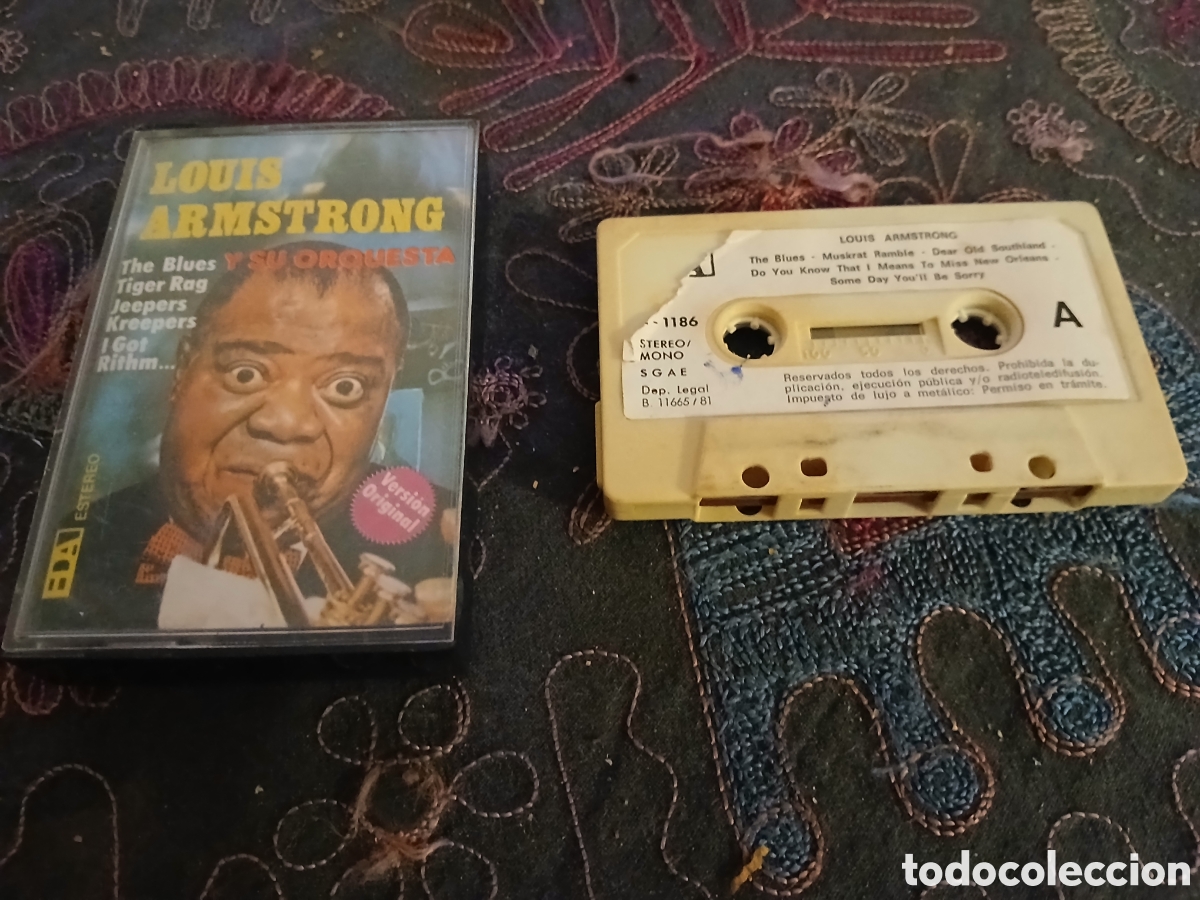 Casetes antiguos: LOUIS ARMSTRONG - EXITOS - CASETE - SPAIN - EDA - L - - Foto 1