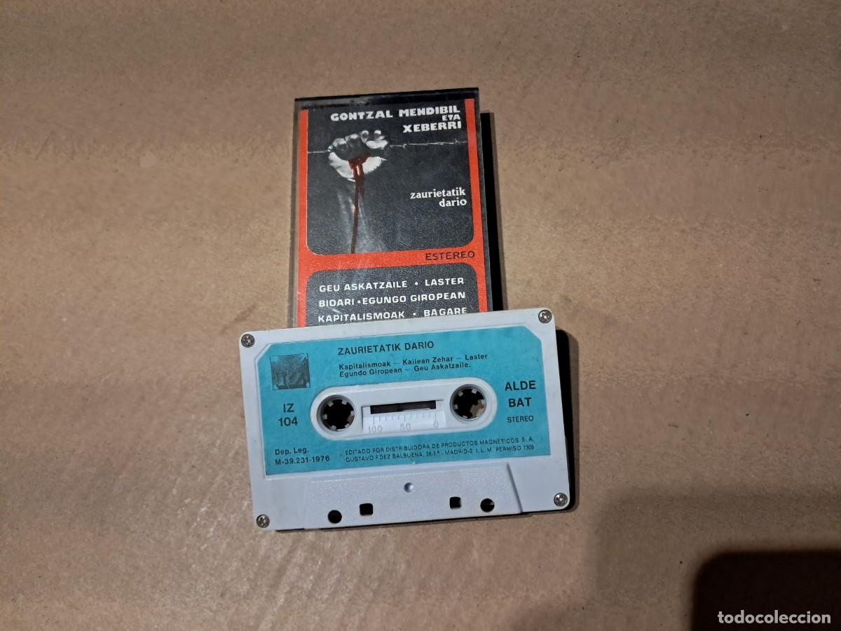 Cassettes Anciennes: GONTZAL MENDIBIL ETA XEBERRI - ZAURIETATIK DARIO CASETE 1976
