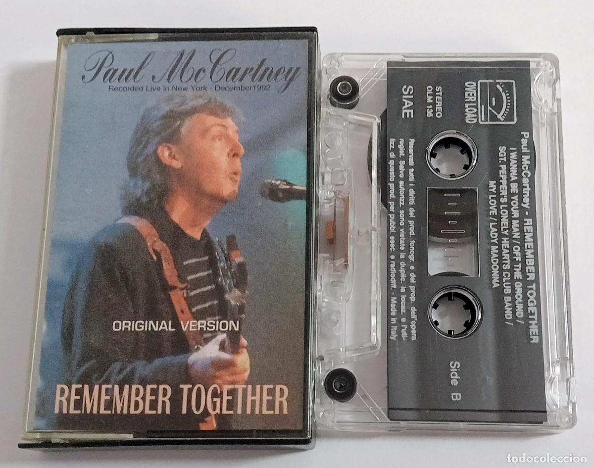 Casetes antiguos: CASSETTE PAUL McCARTNEY (THE BEATLES) - REMEMBER TOGETHER - Foto 1