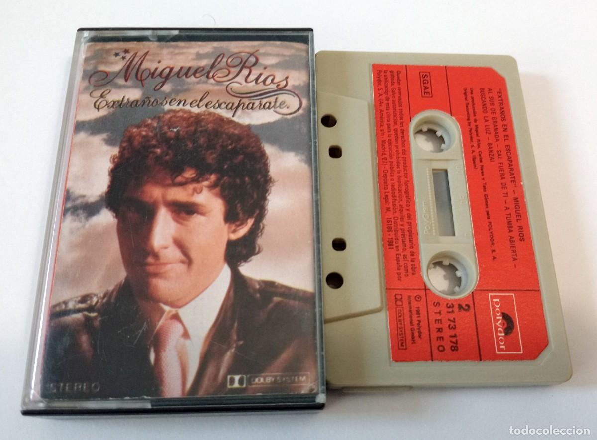 Casetes antiguos: CASSETTE MIGUEL RIOS - EXTRA&Ntilde;OS EN EL ESCAPARATE - Foto 1