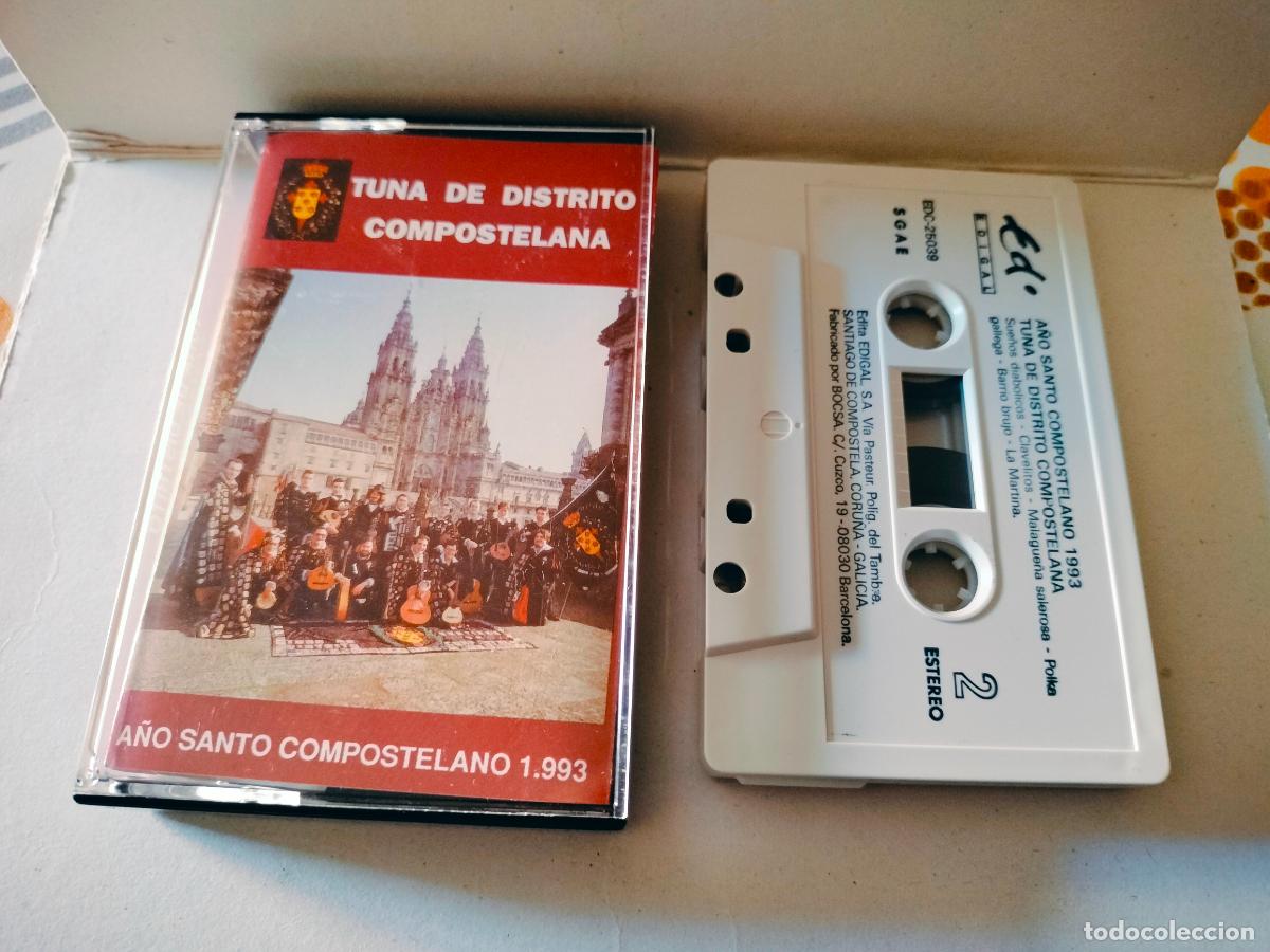 Cassetes antigas: ANTIGUA CASETE CASSETTE TUNA DE DISTRITO COMPOSTELANA BUEN ESTADO