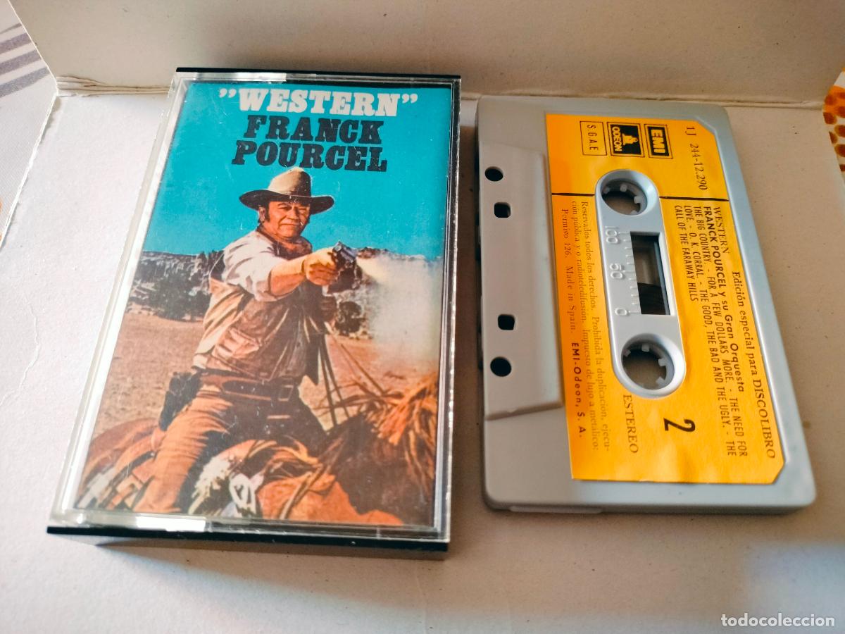 Cassette antiche: ANTIGUA CASETE CASSETTE WESTERN FRANCK POURCEL BUEN ESTADO