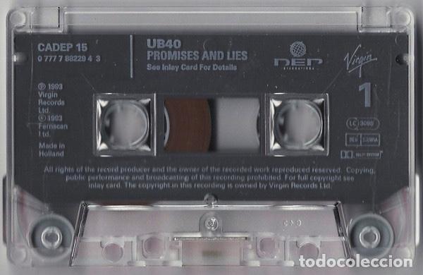 Casetes antiguos: UB40 -Promises And Lies- - Foto 3