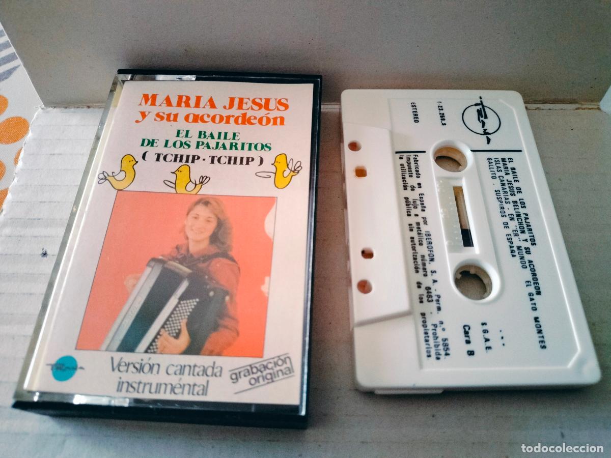 Cassette antiche: ANTIGUA CASETE CASSETTE MARIA JESUS Y SU ACORDEON LOS PAJARITOS BUEN ESTADO