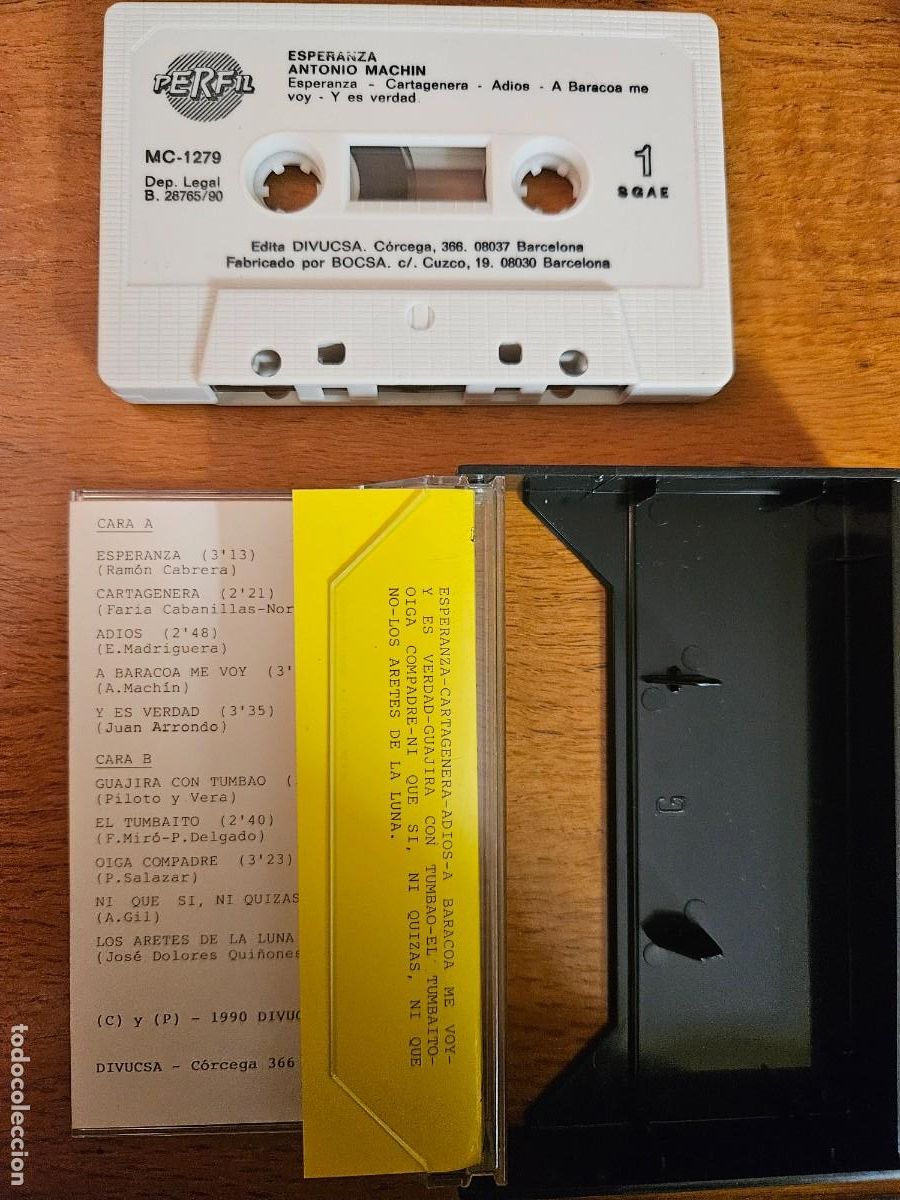 Casetes antiguos: ANTONIO MACH&Iacute;N - Esperanza - ed 1990 - Foto 4