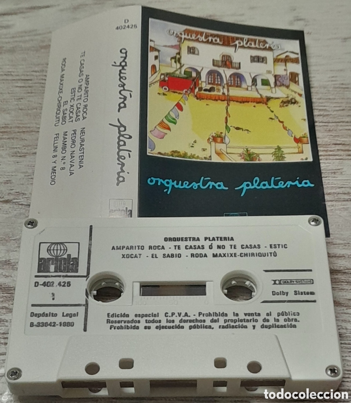 Casetes antiguos: ORQUESTRA PLATERIA - ARIOLA 1980 - Foto 1