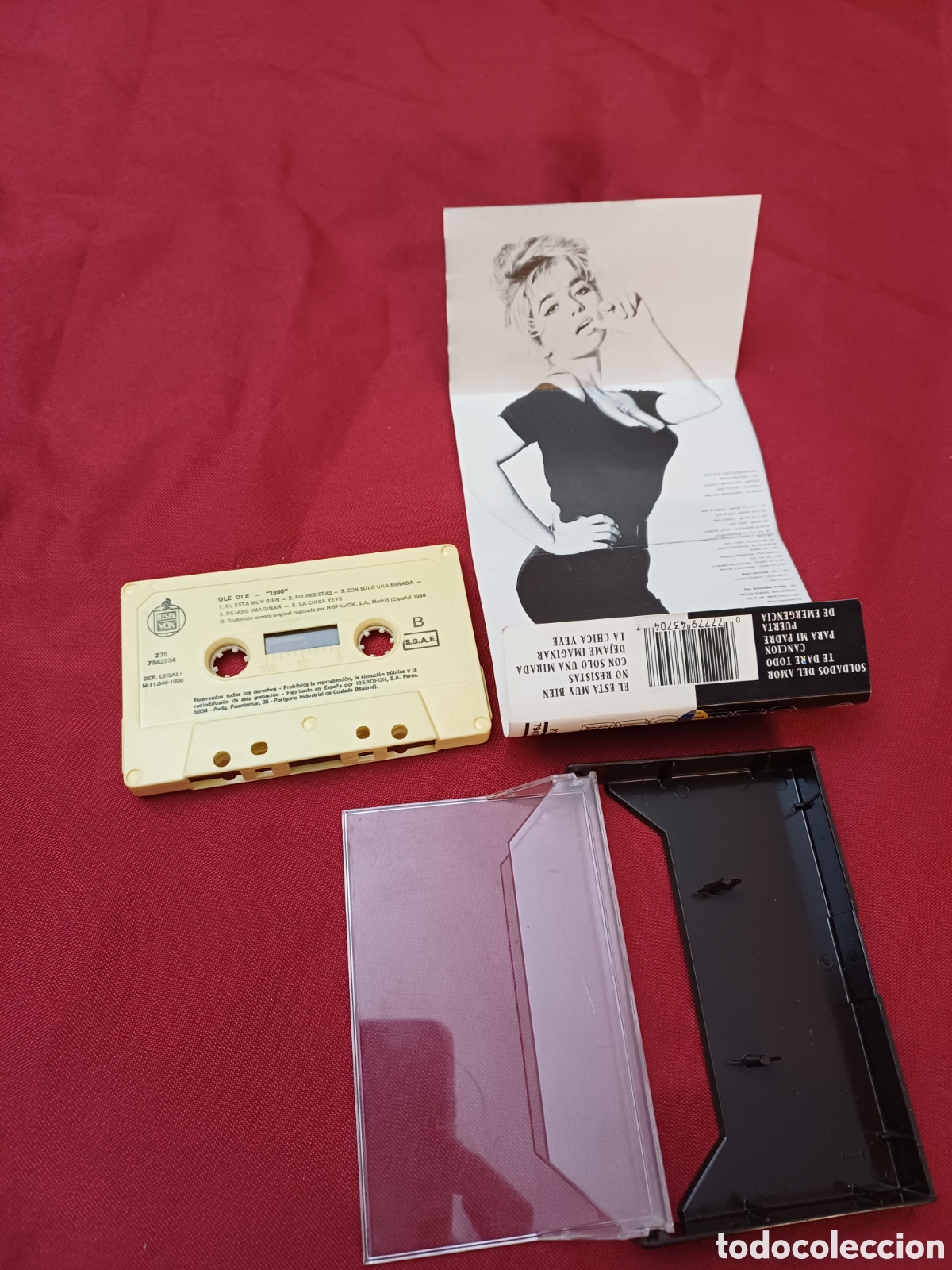 Casetes antiguos: CINTA CASETE, OLE OLE, 1990, MARTA S&Aacute;NCHEZ - Foto 4