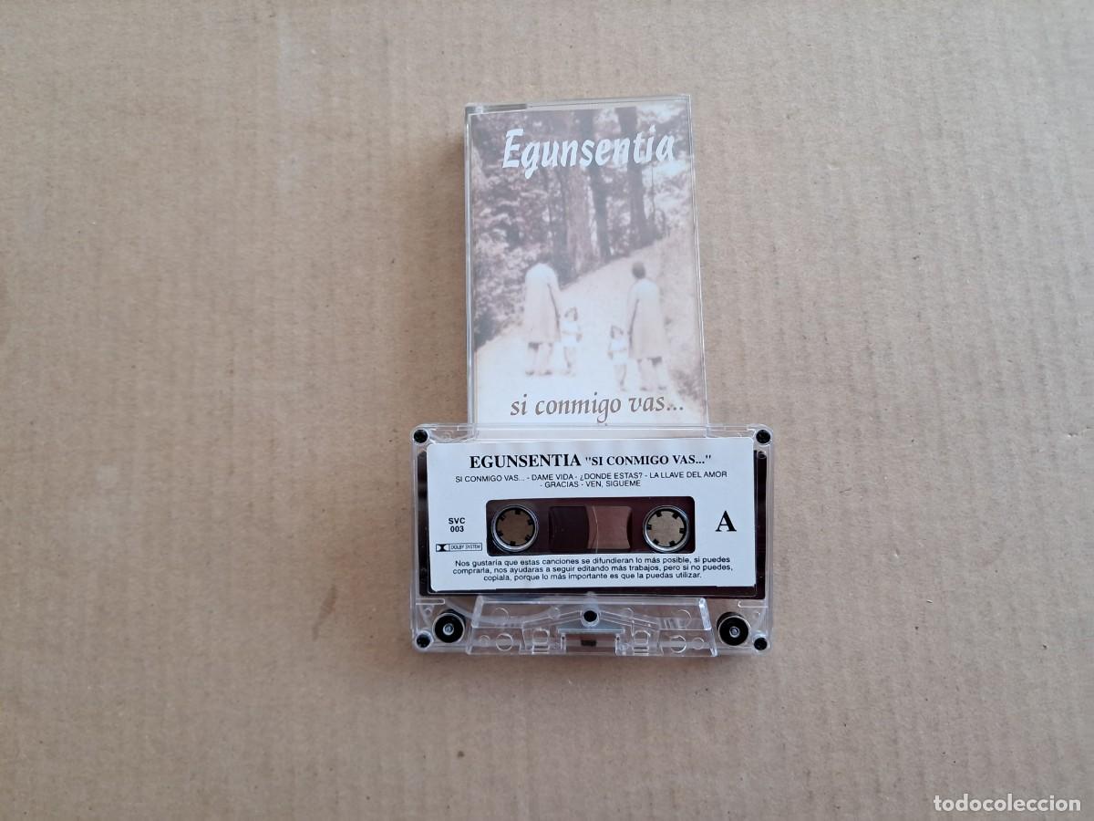 Casetes antiguos: EGUNSENTIA - SI CONMIGO VAS CASETE 1995 MUSICA CRISTIANA DESDE EUSKADI