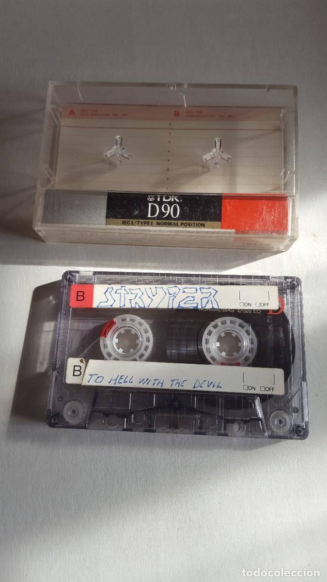 Casetes antiguos: Cinta de casete/m&uacute;sica/cassette regrabable marca TDK D90, con &aacute;lbum de Strype y Europe grabados