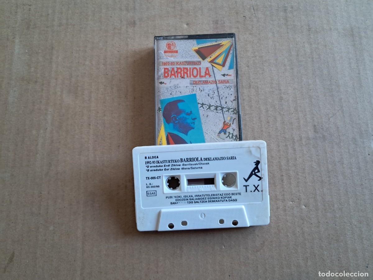 Casetes antiguos: 1992 -93 IKASTURTEKO BARRIOLA DEKLAMAXIO SARIA CASETE 1993