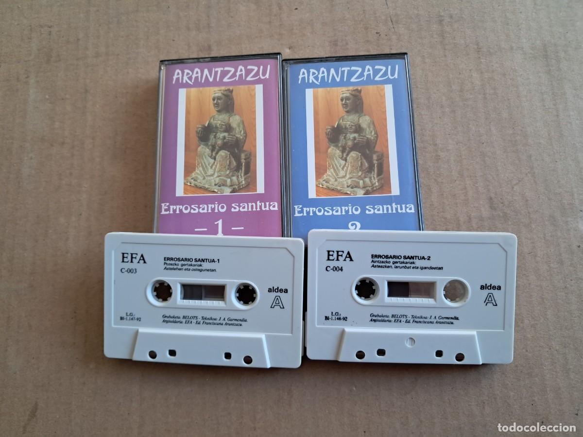 Casetes antiguos: ARANTZAZU ERROSARIO SANTUA VOL 1 Y 2 DOBLE CASETE 1992