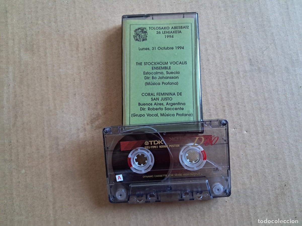 Casetes antiguos: STOCKHOLM VOCALIS ENSEMBLE & CORAL FEMININA DE SAN JUSTO - TOLOSAKO ABESBATZ 1994 CASETE MAKETA