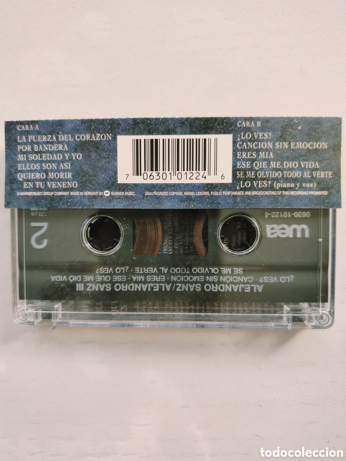 Casetes antiguos: Cassette Alejandro Sanz - Foto 2