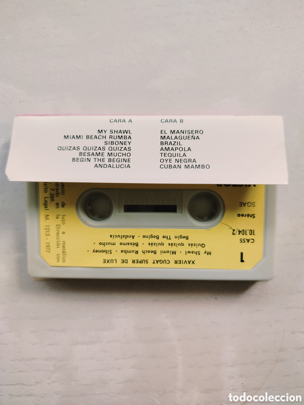 Casetes antiguos: Cassette Xavier Cugat - Foto 2