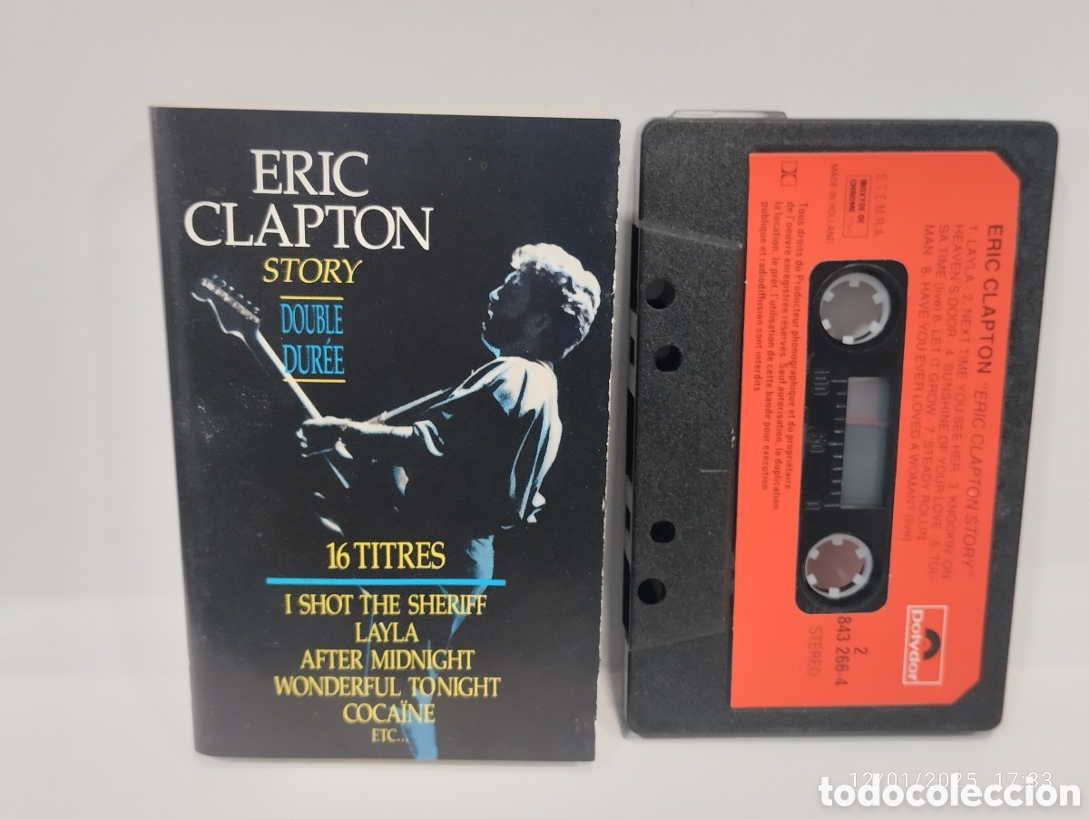 Casetes antiguos: CINTA CASSETTE ERIC CLAPTON STORY ORIGINAL POLYDOR - Foto 1