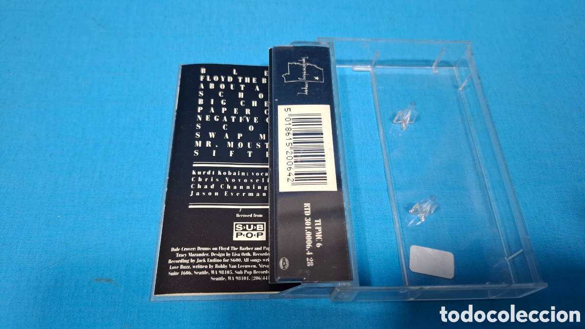 Casetes antiguos: CASSETTE NIRVANA &rdquo; BLEACH&rdquo; - Foto 3