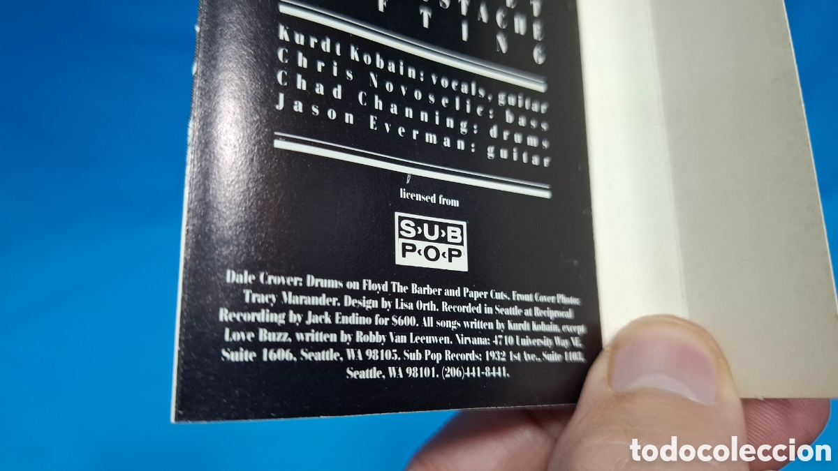 Casetes antiguos: CASSETTE NIRVANA &rdquo; BLEACH&rdquo; - Foto 6