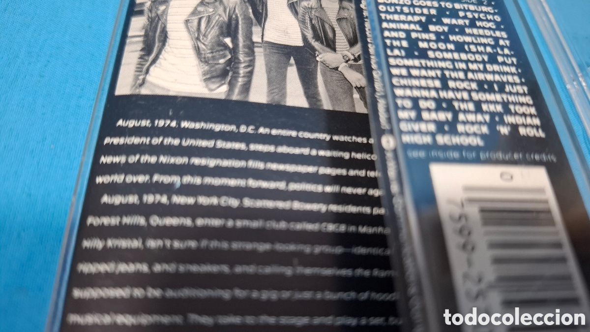 Casetes antiguos: CASSETTE RAMONES - MAN&Iacute;A - Foto 5