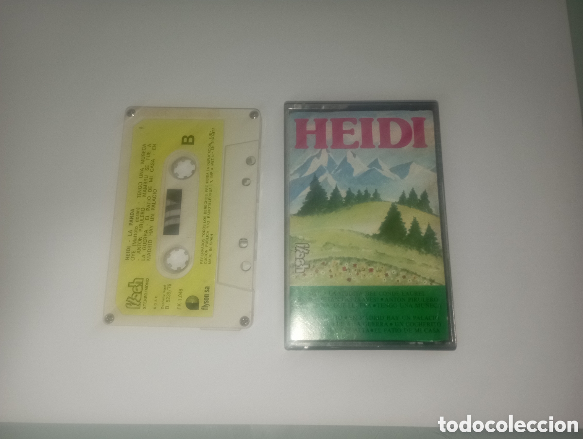 Casetes antiguos: CASETE INFANTIL A&Ntilde;OS 80 BANDA SONORA HEIDI