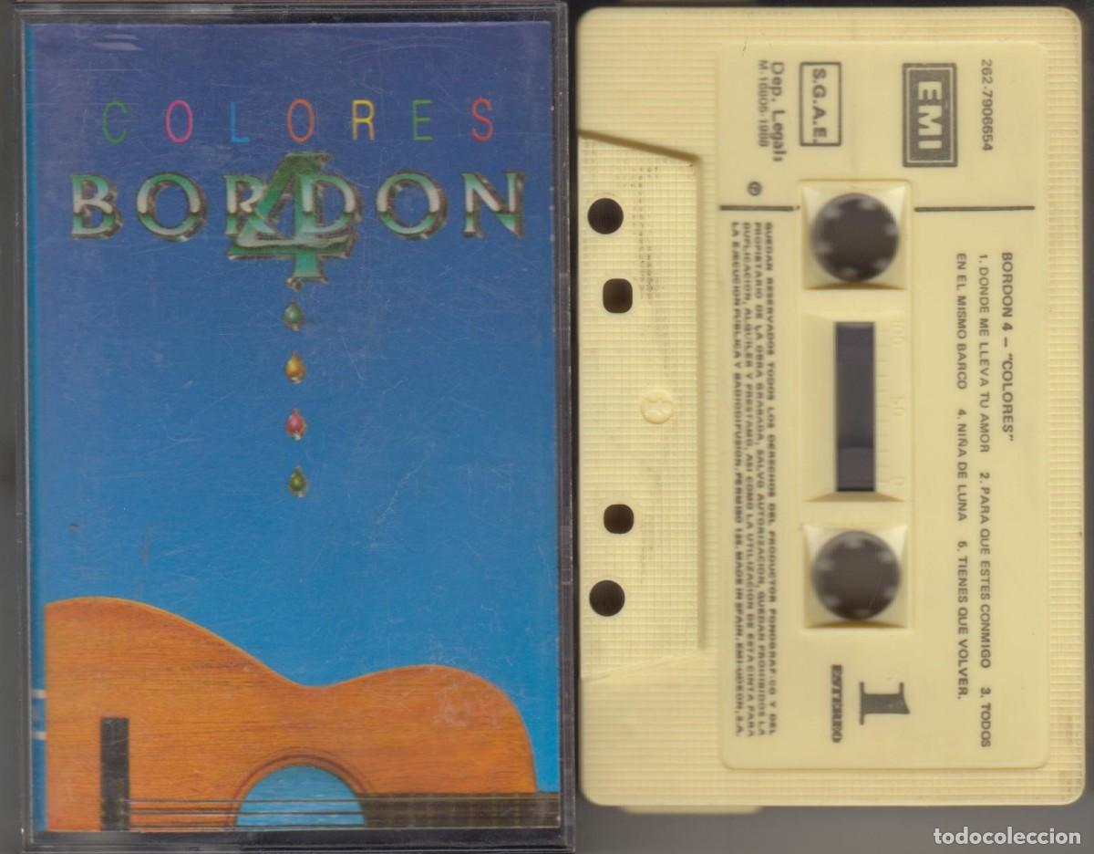 Casetes antiguos: Bordon 4 cassette Colores 1988 EMI - Foto 1