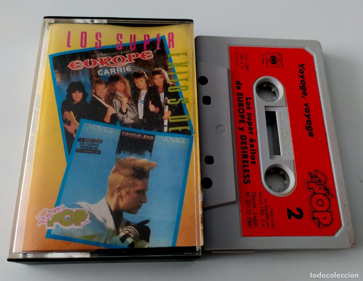 Casetes antiguos: CASSETTE LOS SUPER EXITOS DE SUPER POP EUROPE - DESIRELESS - Foto 1