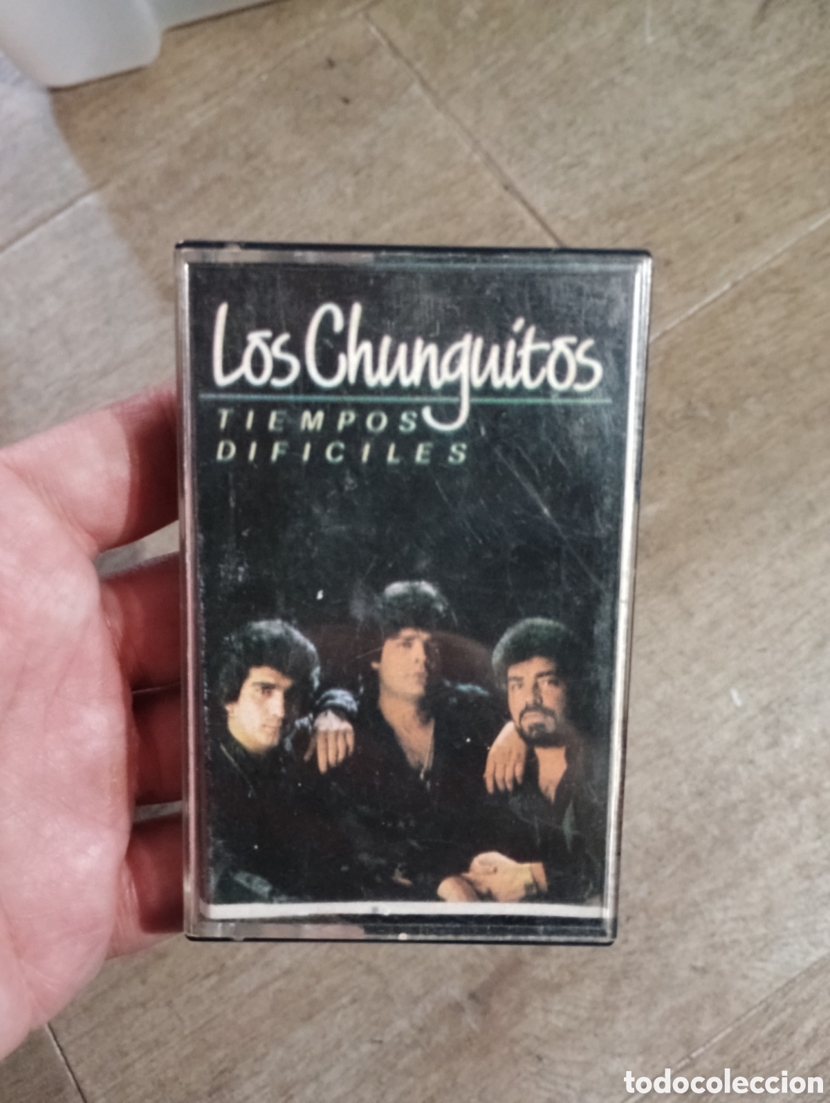Casetes antiguos: Cinta cassette Los Chunguitos tiempos dif&iacute;ciles - Foto 1