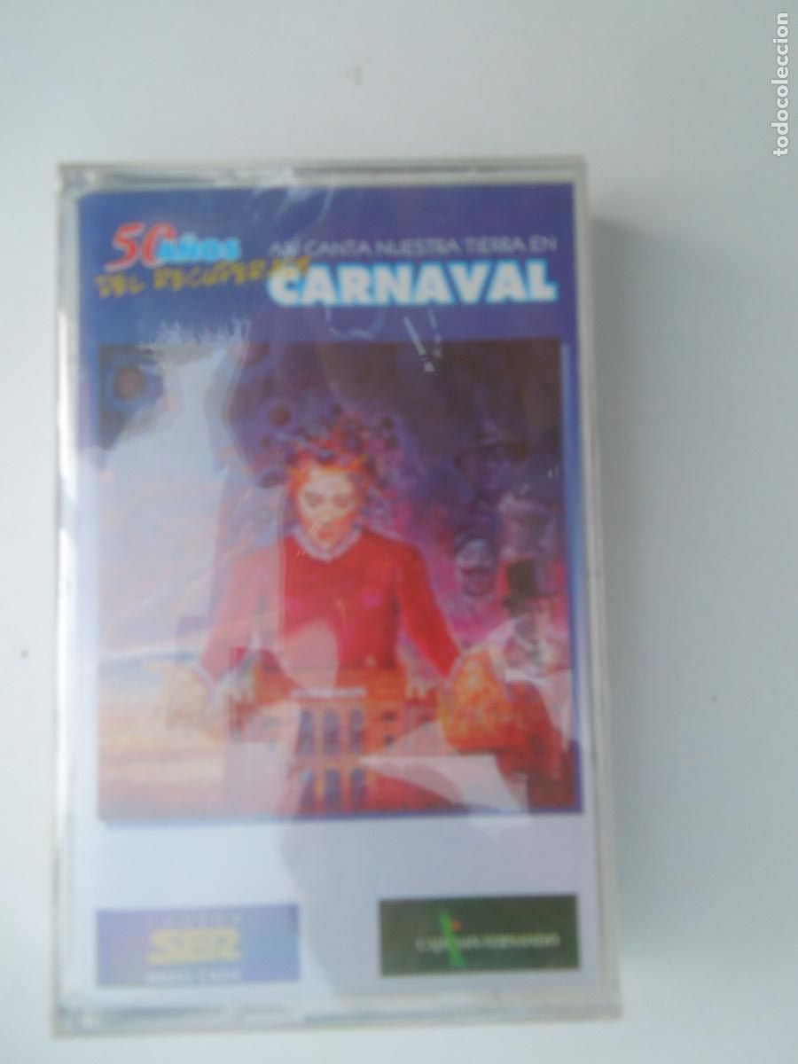 Cassette antiche: ASI CANTA NUESTRA TIERRA EN CARNAVAL - 50 A&Ntilde;OS DEL RECUPERADO CARNAVAL - CASETE PRECINTADO