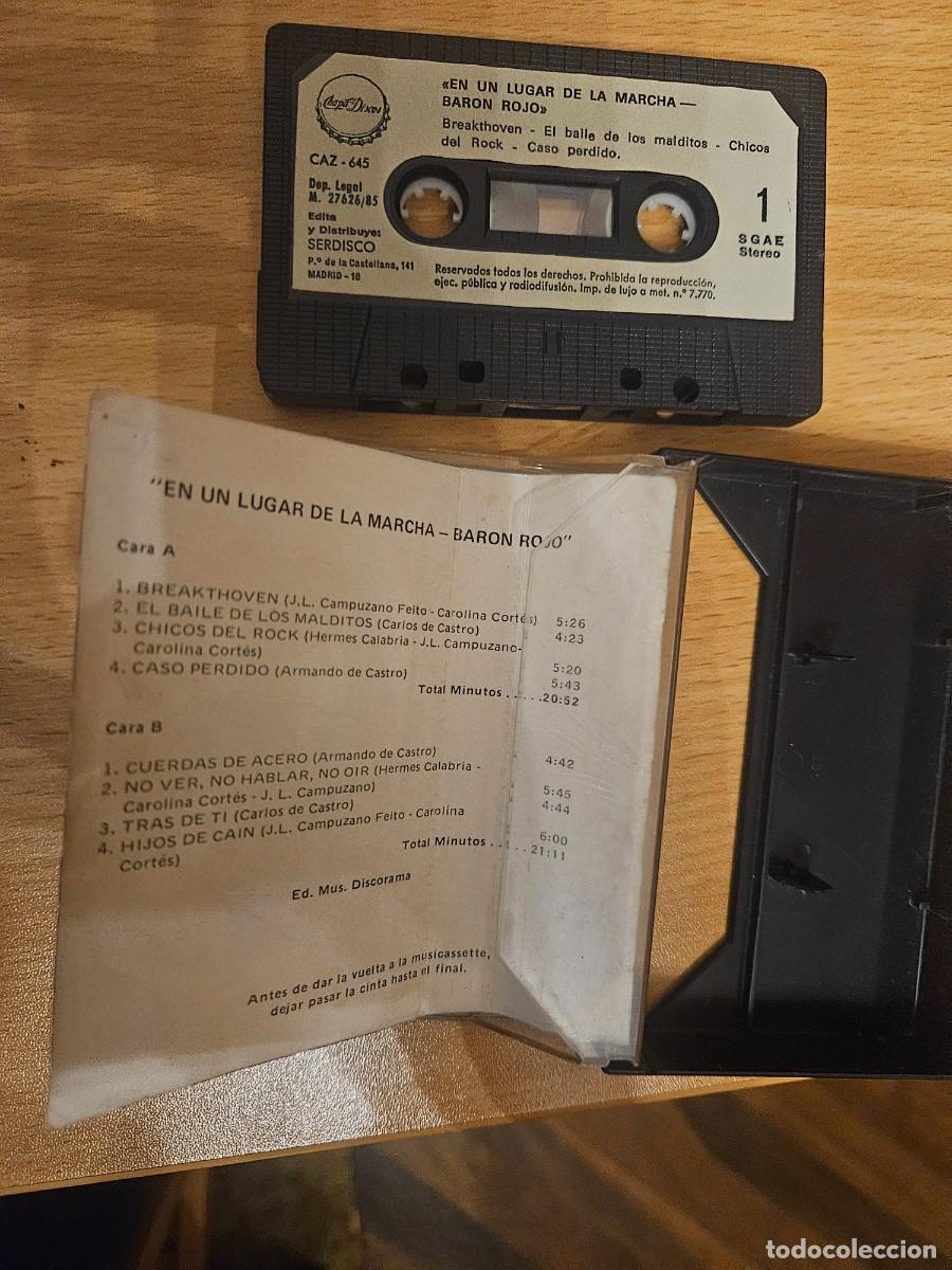 Casetes antiguos: BARON ROJO - En un lugar de la Marcha ( 1985 ) - Foto 4
