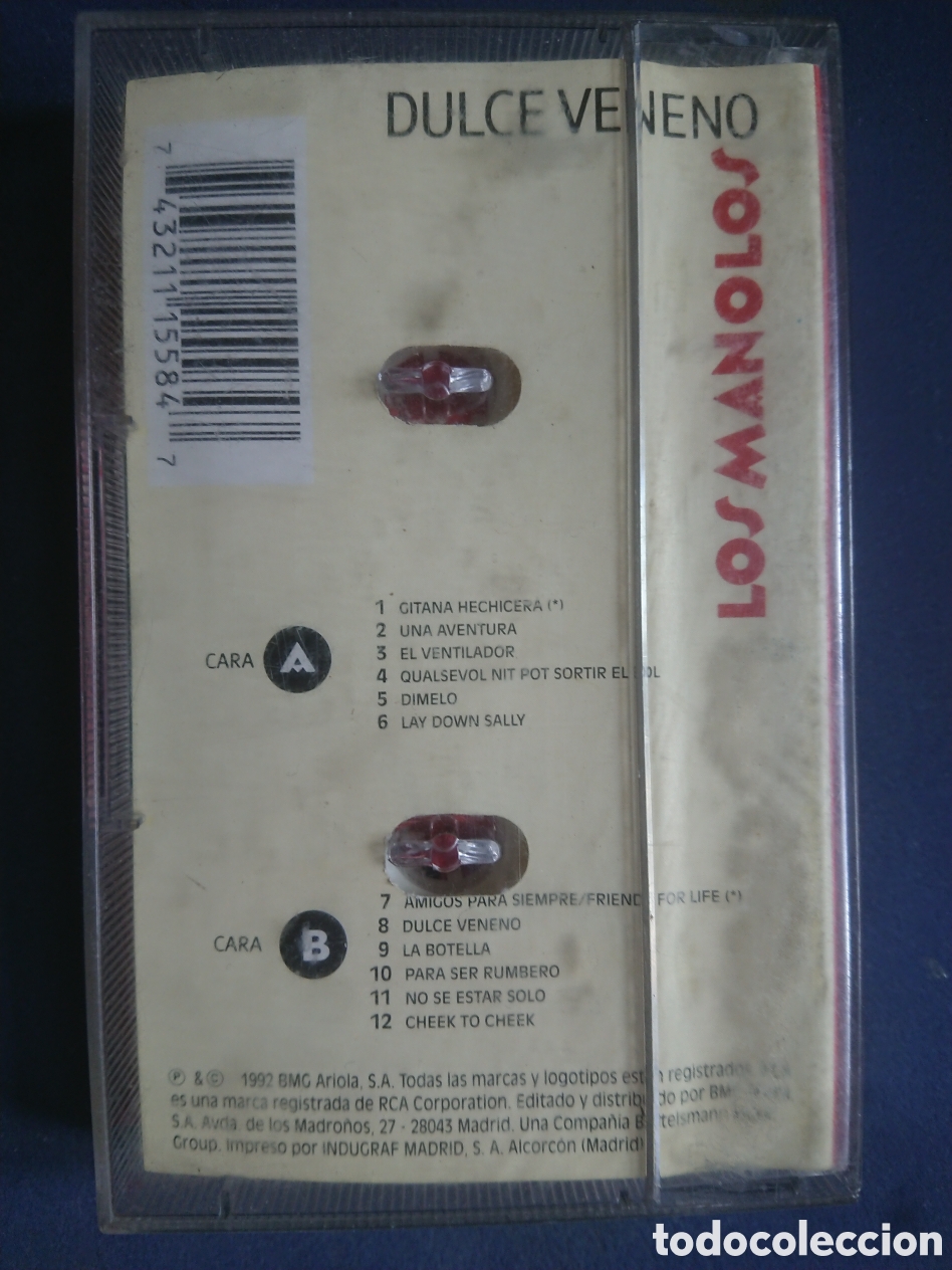 Casetes antiguos: Los Manolos - Dulce Veneno - cassette - Foto 2