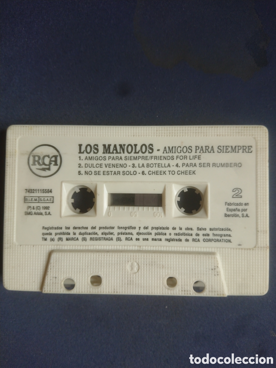 Casetes antiguos: Los Manolos - Dulce Veneno - cassette - Foto 4