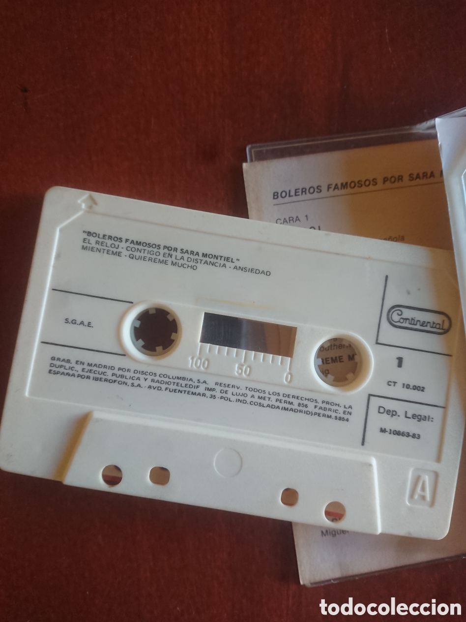 Casetes antiguos: Sara Montiel - Boleros -cassette - Foto 3