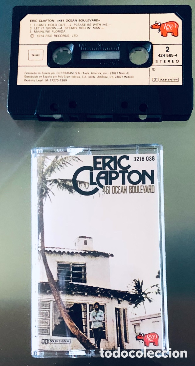 Casetes antiguos: Eric Clapton: 461 Ocean Boulevard - Foto 3