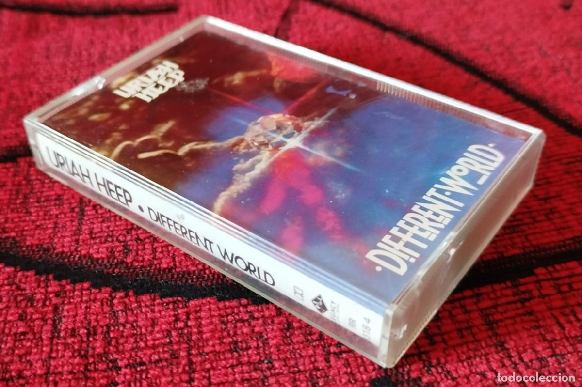 Casetes antiguos: URIAH HEEP ** Different World ** CASSETTE ORIGINAL 1991 HOLANDA - Foto 1