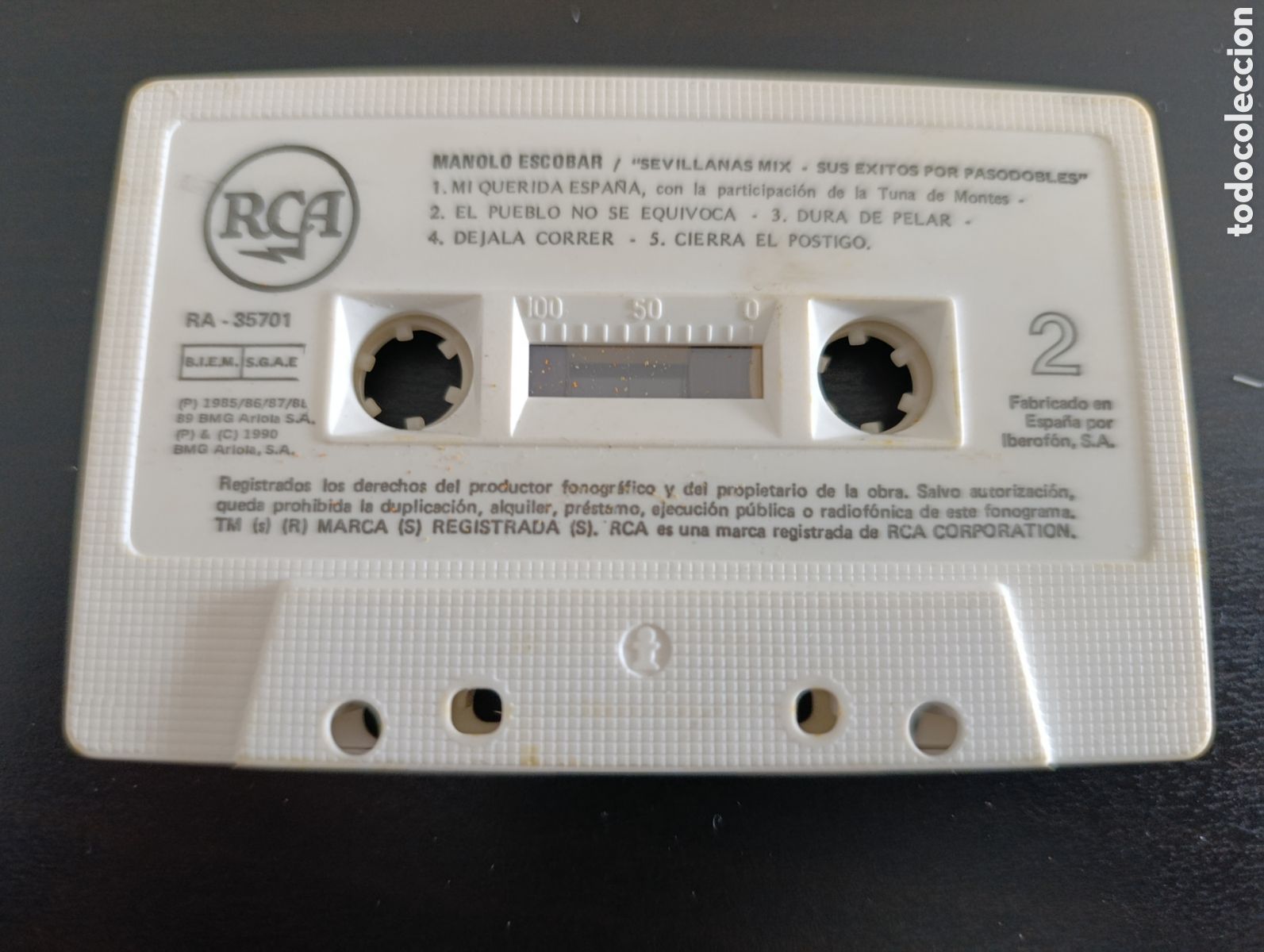 Casetes antiguos: Cassette Manolo Escobar - Foto 2