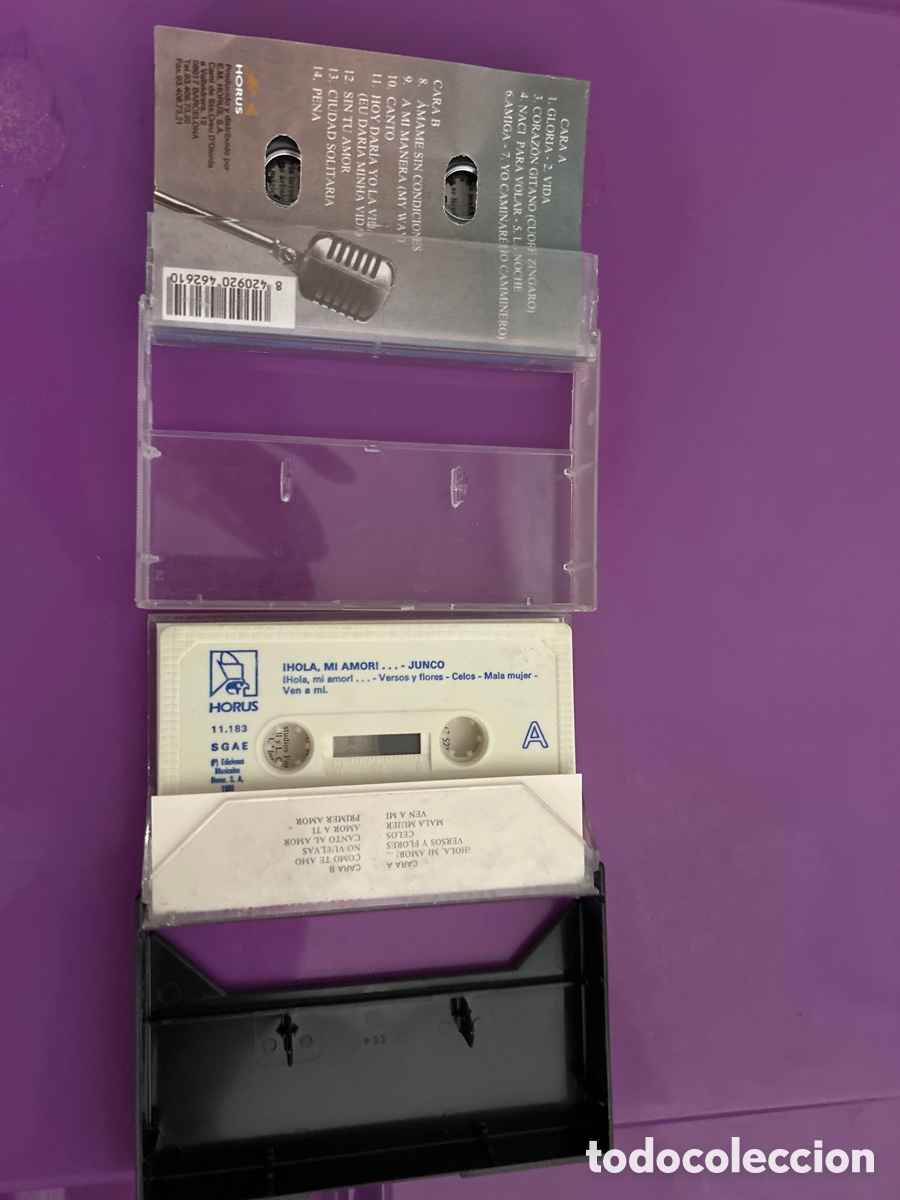 Casetes antiguos: Lote cintas de casette Junco - Foto 2