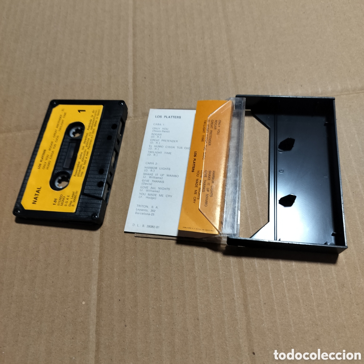 Casetes antiguos: CASETTE LOS PLATTERS SUS DISCOS DE ORO 1981 - Foto 2