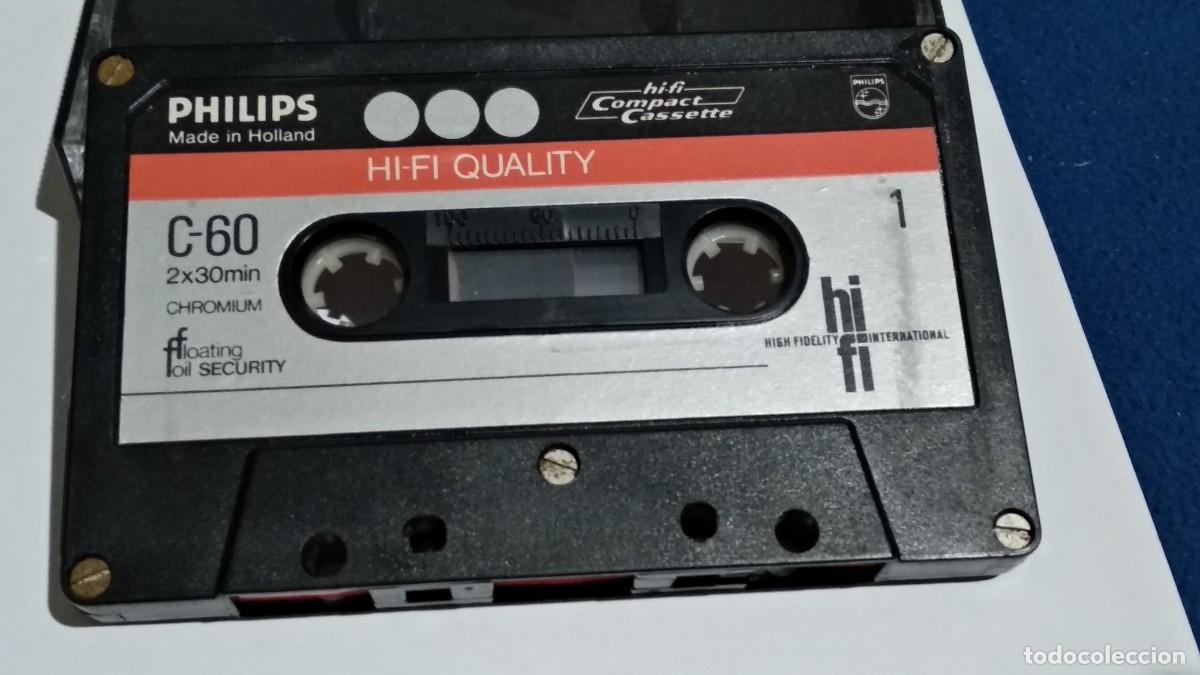 Casetes antiguos: CASETE CINTA - PHILIPS CHOMUM C-60 MADE IN HOLLAND-CON M&Uacute;SICA PARA OIR, REGRABAR. NO VIRG&Eacute;N