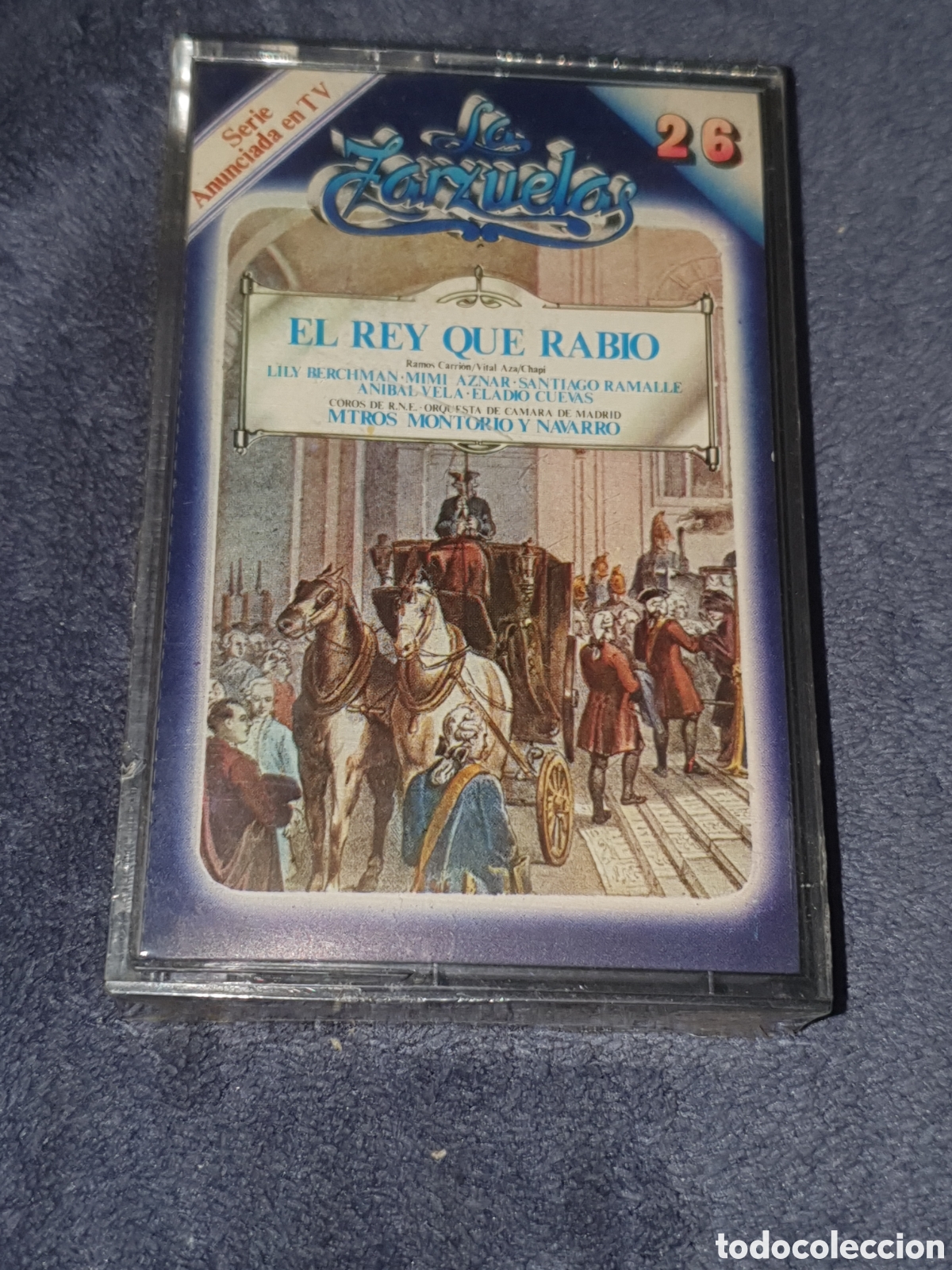 Casetes antiguos: CT1. La Zarzuela 26, El Rey Que Rabio, Nuevo, Precintado Original, Sin Estrenar Ni Usar.
