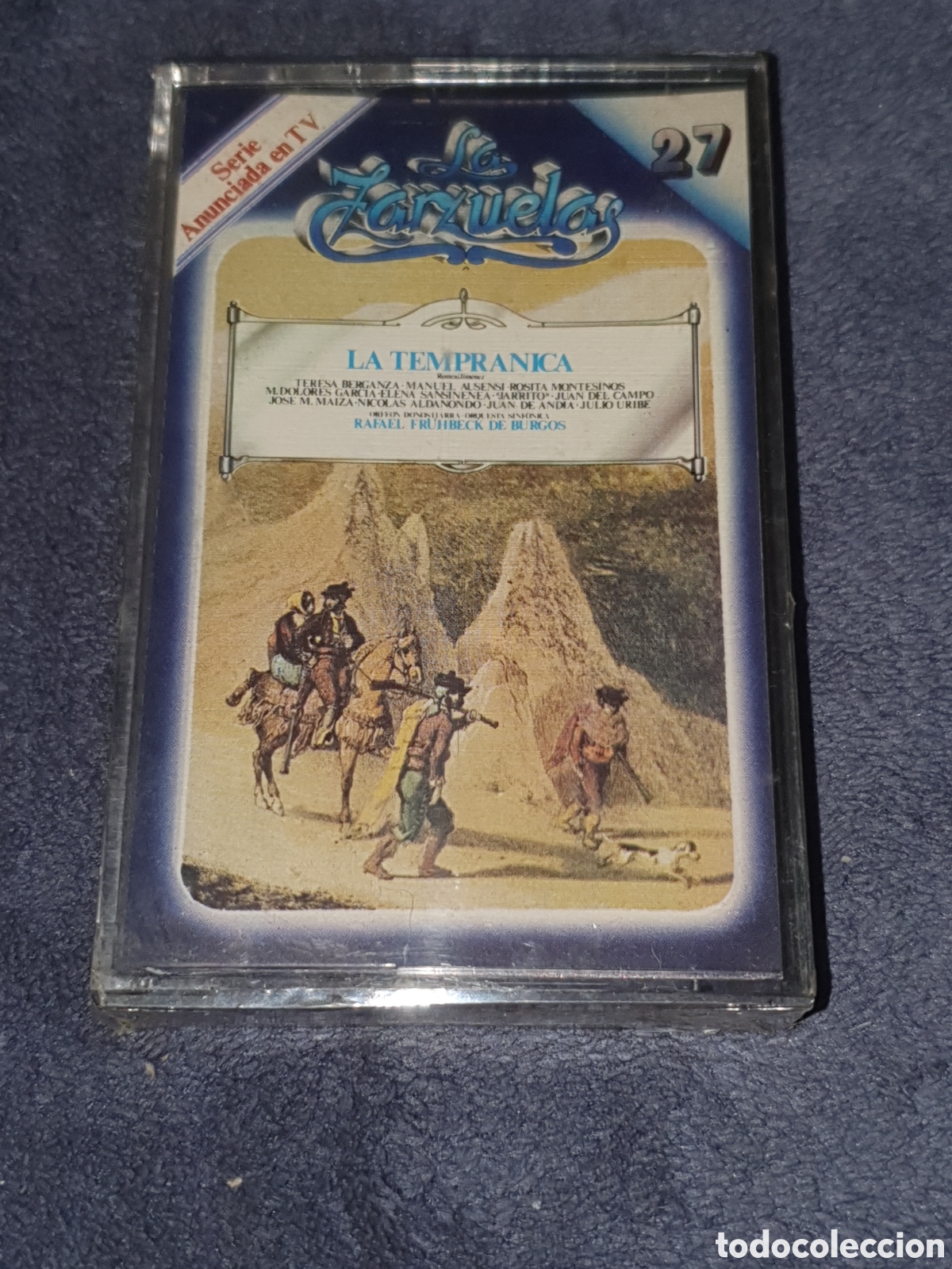Casetes antiguos: CT2. La Zarzuela 27, La Tempranica, Nuevo, Precintado Original, Sin Estrenar Ni Usar.
