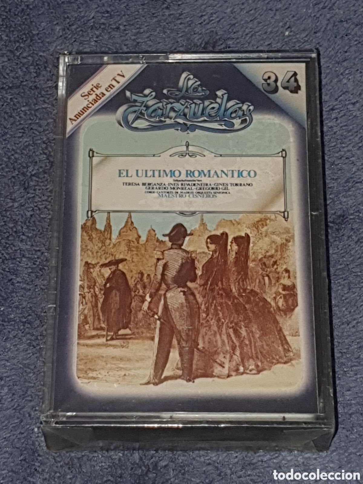 Casetes antiguos: CT2. La Zarzuela 34, El &Uacute;ltimo Rom&aacute;ntico, Nuevo, Precintado Original, Sin Estrenar Ni Usar.